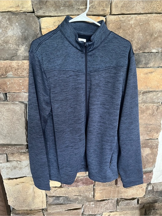 Greg Norman Other - Greg Norman Men’s Large Full Zip Golf Jacket Blue Performance Long Sleeve